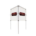 4'W x 5'H In-Ground V-Shape Banner Frame Kit